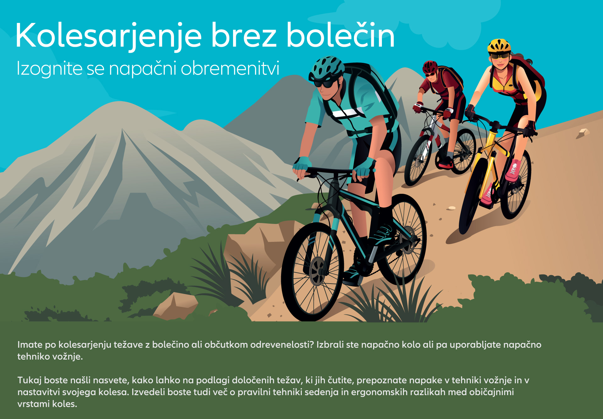 Kolesarjenje brez bolecin